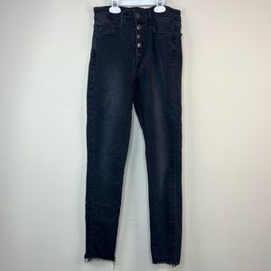 Joe’s Jeans High Rise Skinny Ankle Black Jeans, 26